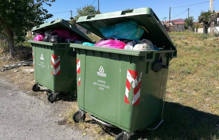 Καθυστερήσεις στην αποκομιδή των σκουπιδιών  στα χωριά της Μεγαλόπολης