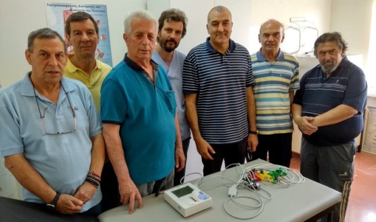 Δωρεά καρδιογράφου στο Κέντρο Υγείας από τον Σύνδεσμο Συνταξιούχων ΔΕΗ Μεγαλόπολης
