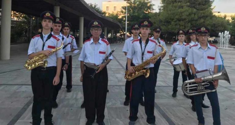 Η Φιλαρμονική Μεγαλόπολης στην υποδοχή τμήματος της Τίμιας Ζώνης Της Παναγίας