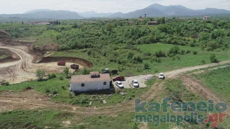 Διαμαρτυρία στο Τριπόταμο για τις εργασίες του Ορυχείου