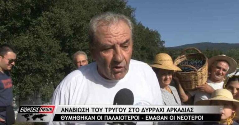 Αναβίωση του τρύγου στο Δυρράχι Μεγαλόπολης (video)