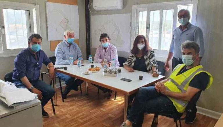 Επίσκεψη Τατούλη στο χώρο της κατασκευής της μονάδας διαχείρισης των απορριμμάτων στην Παλαιόχουνη