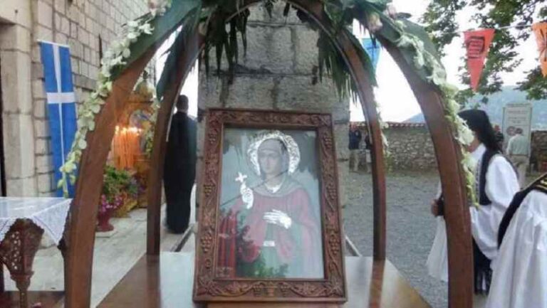Εορτασμός της Αγίας Κυριακής στη Δημητσάνα