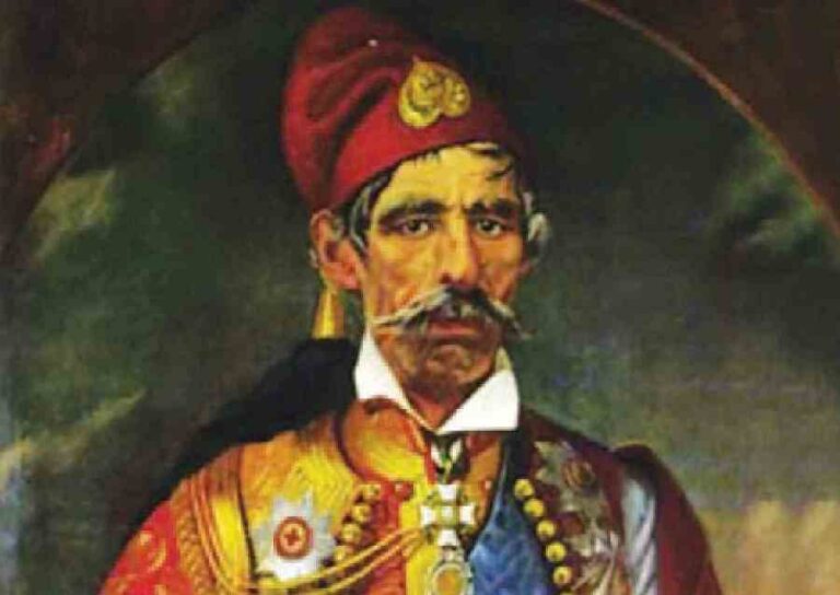 Τελετή αποκαλυπτηρίων της προτομής του Ιωάννη (Γενναίου) Κολοκοτρώνη στον Άκοβο Μεγαλόπολης την Κυριακή 19 Σεπτεμβρίου