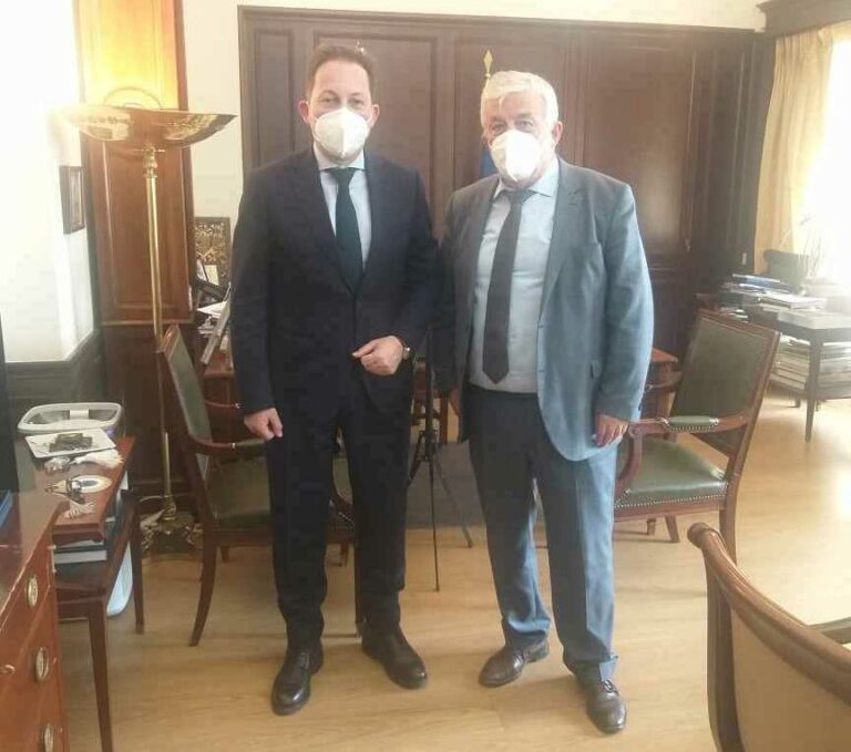 Συνάντηση του Δημάρχου Μεγαλόπολης κ. Αθανάσιου Χριστογιαννόπουλου με τον Αναπληρωτή Υπουργό Εσωτερικών κ. Στέλιο Πέτσα