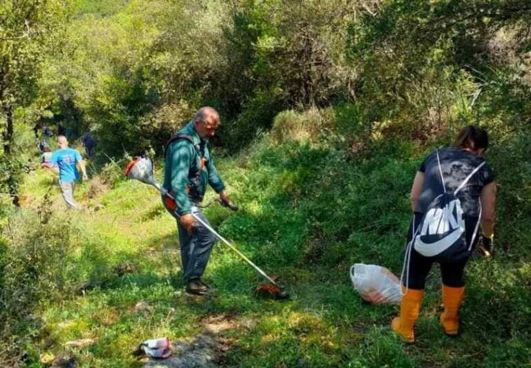 Ολοκληρώθηκε ο καθαρισμός του μονοπατιού που οδηγεί στη σπηλιά της Κάβιας στην Καρύταινα