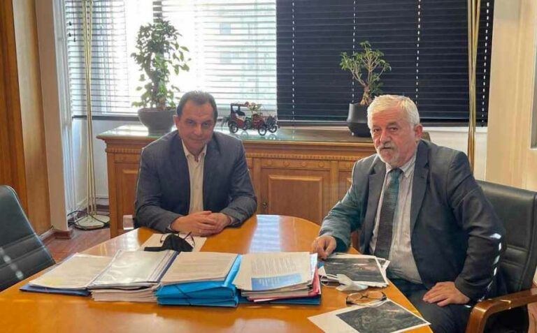 Συνάντηση του Δημάρχου Μεγαλόπολης Αθανάσιου Χριστογιαννόπουλου με τον Υπουργό Αγροτικής Ανάπτυξης και Τροφίμων Γεώργιο Γεωργαντά