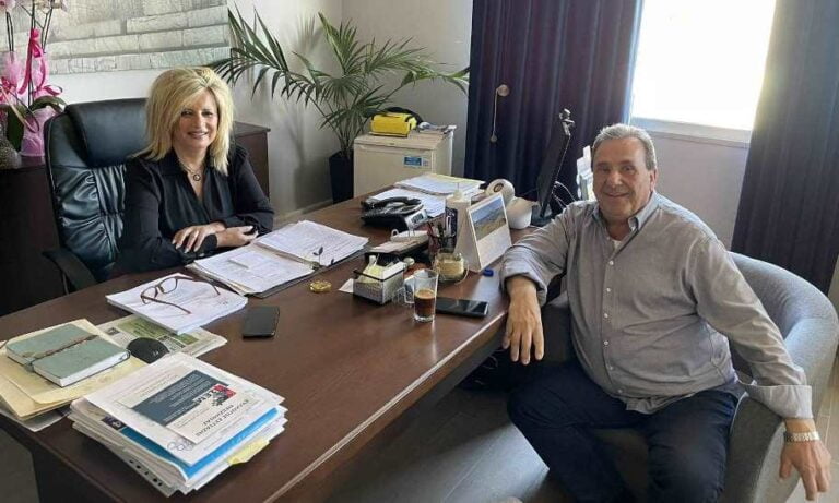 Συνάντηση του αντιδήμαρχου Ποιότητας Ζωής Μεγαλόπολης με την Δήμαρχο Οιχαλίας