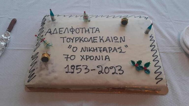 Η Αδελφότητα Τουρκολεκαίων έκοψε την πίτα της