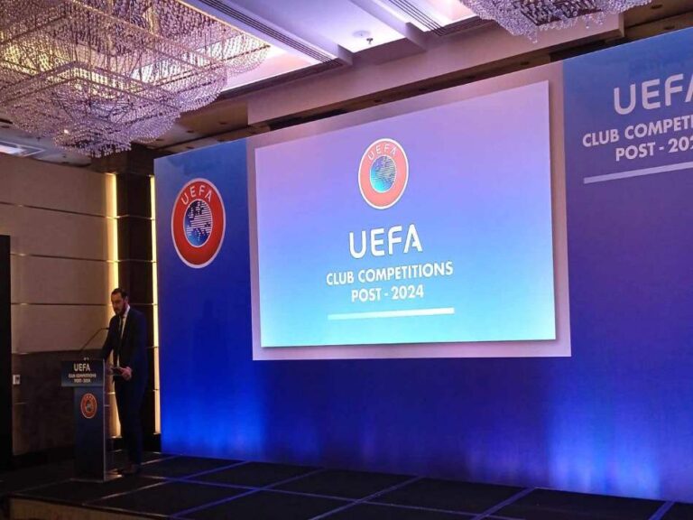 Ο Γιώργος Κουλουράς στην παρουσίαση της UEFA για τον νέο τρόπο διεξαγωγής των διασυλλογικών διοργανώσεων