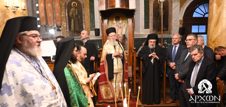 Δισαρχιερατικός Εσπερινός για τον Πολιούχο Καρύταινας Άγιο Αθανάσιο Επίσκοπο Χριστιανουπόλεως (photo)