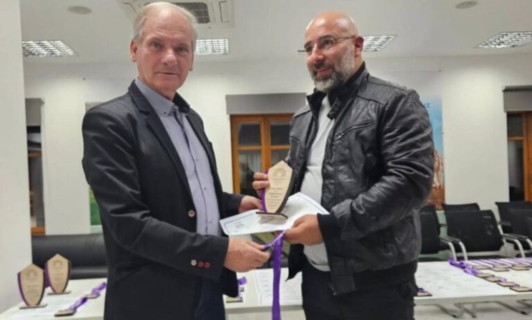 Βράβευση Επιμελητηρίου Αρκαδίας για την έμπρακτη στήριξή του, στο Megalopolis Theater Run