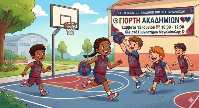 Γιορτή ακαδημιών του Πελασγού το Σάββατο 13 Ιουνίου